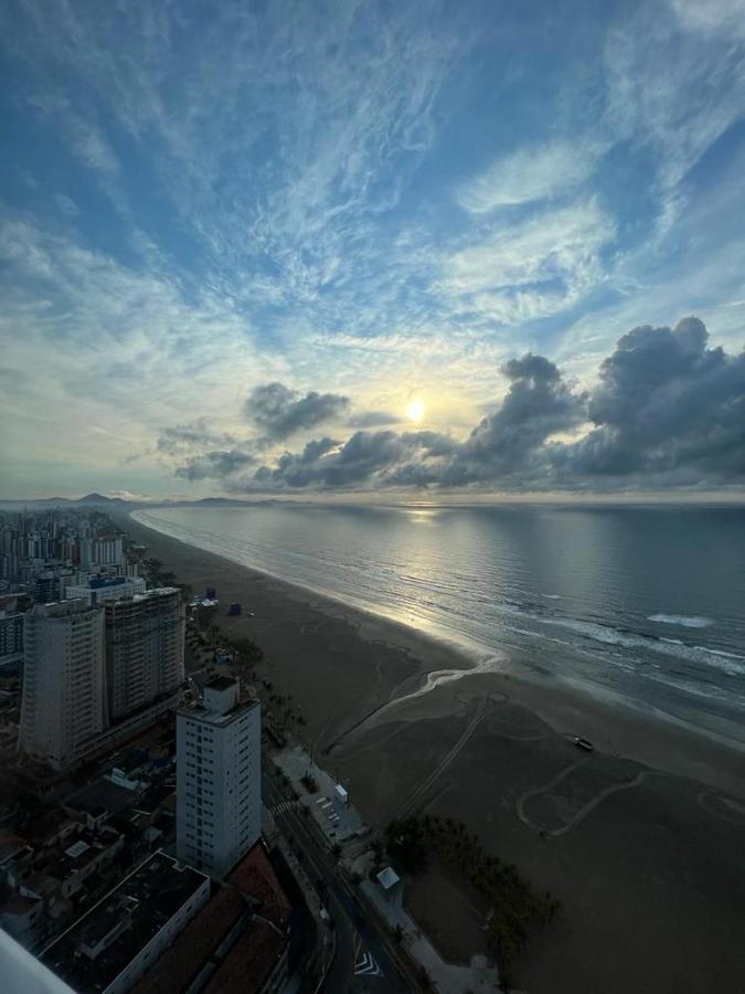 Ap.Frente Para O Mar Pe Na Areia C/ Var. Goumert Condominio Costa Do Sol Praia Grande  Exterior photo